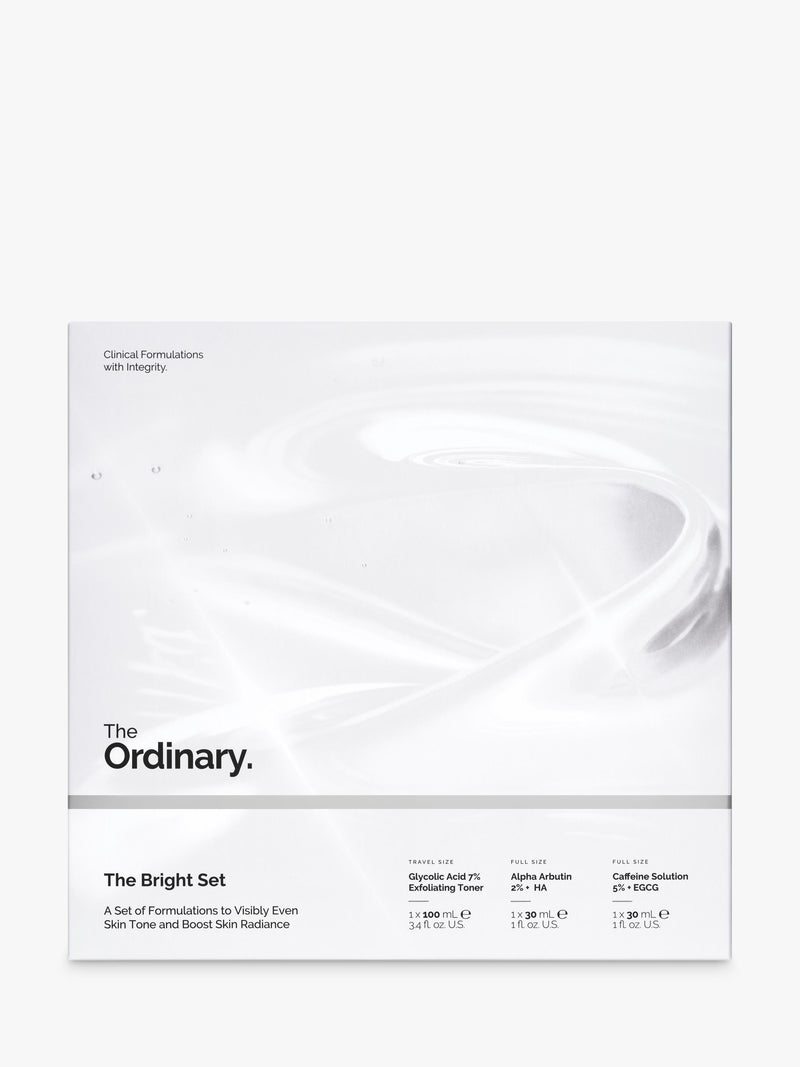 The Ordinary Bright Set with Glycolic Acid Skincare Gift Set (British brand)
