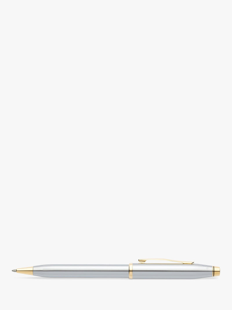 Cross Century II ballpoint pen silver gold finish, UK version