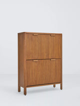 John Lewis John Lewis Slatted Bamboo Shoe Cabinet 2 Tier- Buy online at McGrocer