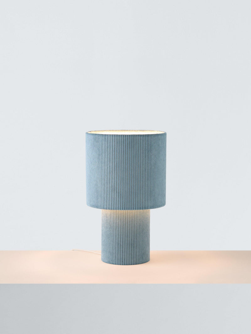 John Lewis Isaac corduroy table lamp medium, imported from the UK