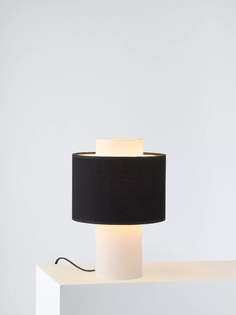 John Lewis Vicente mini table lamp layered fabric shade, UK version