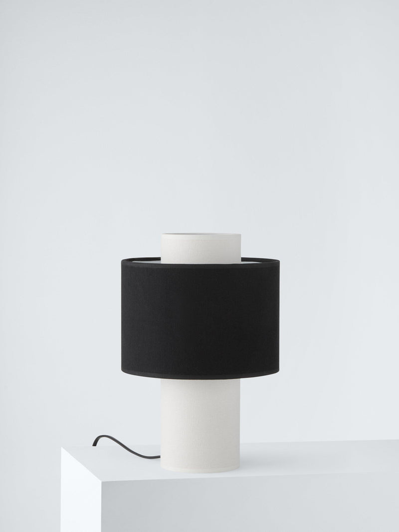 John Lewis Vicente mini table lamp layered fabric shade, UK version