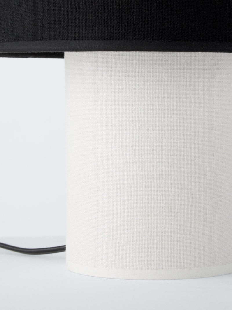 John Lewis Vicente mini table lamp layered fabric shade, UK version
