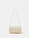Accessorize cream drop bead shoulder bag, UK version