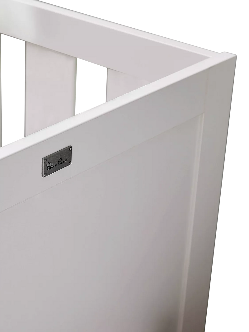 Silver Cross Bromley white cotbed and dresser set (British brand)