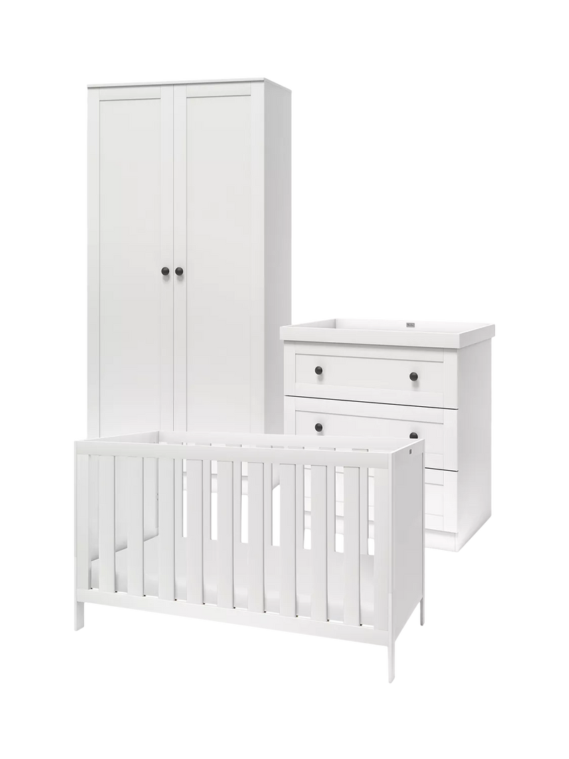 Silver Cross Bromley nursery furniture set white (British brand)