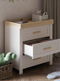 Silver Cross Seville cotbed and dresser set in Cashmere Oak (British brand)