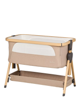 John Lewis Silver Cross Lunar Bedside Crib Oatmeal Baby Bedside Crib- Buy online at McGrocer