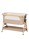 Silver Cross Lunar oatmeal bedside crib (British brand)