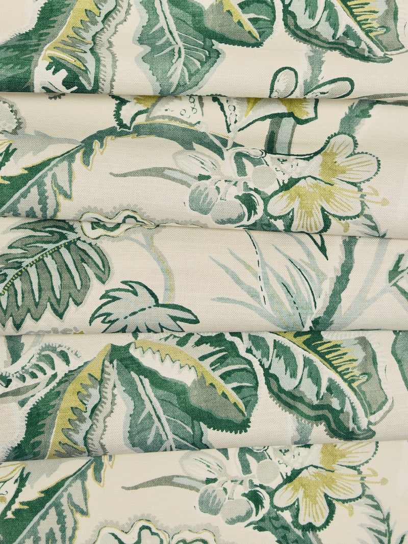 John Lewis Joanna floral furnishing fabric Woodland Green, UK version
