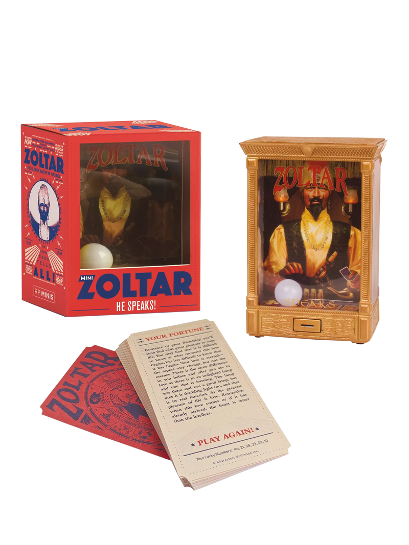 Hachette Book Group mini speaking fortune teller with four-inch Zoltar and lights, UK version