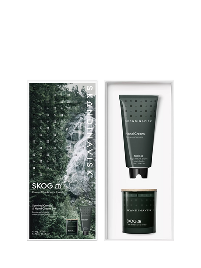 SKANDINAVISK Skog Scented Candle and Hand Cream Gift Set