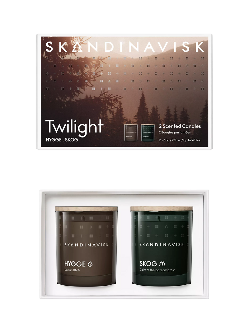SKANDINAVISK Twilight scented candle gift set (British brand)