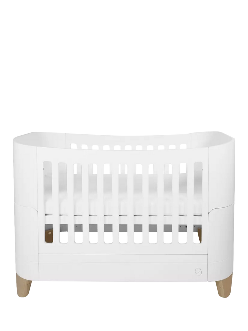 Gaia Baby Serena Complete Sleep Cotbed and Toddler Bed, White/Natural