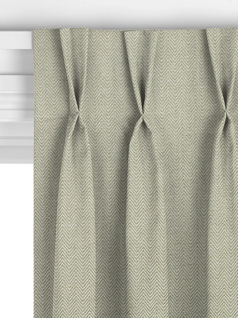 John Lewis herringbone made to measure curtains green (British brand)