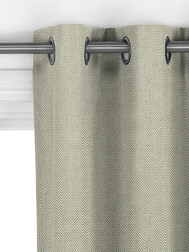 John Lewis herringbone made to measure curtains green (British brand)