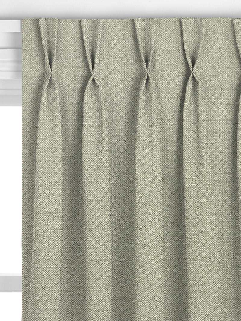John Lewis herringbone made to measure curtains green (British brand)