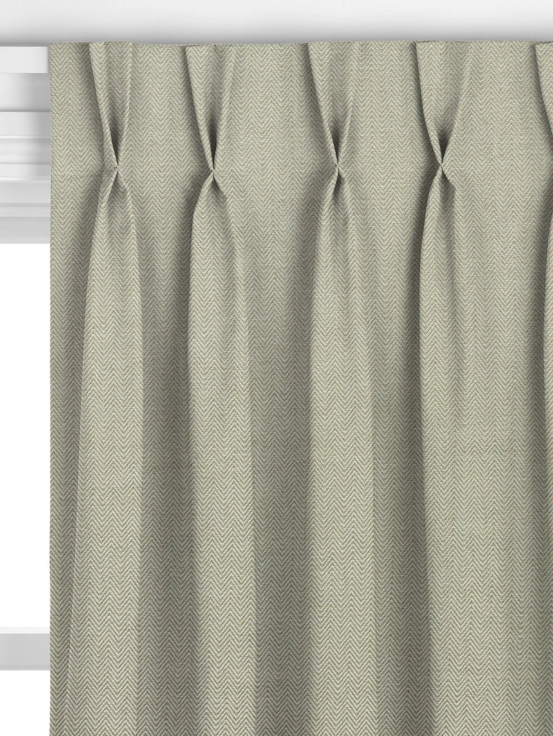 John Lewis herringbone made to measure curtains green (British brand)
