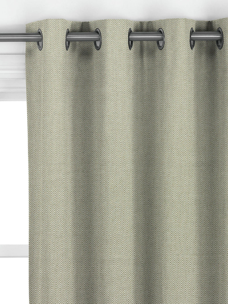 John Lewis herringbone made to measure curtains green (British brand)