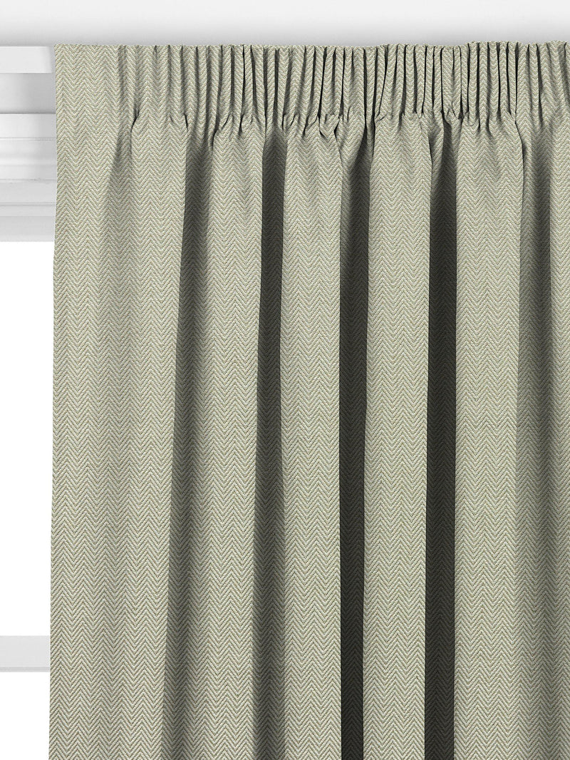 John Lewis herringbone made to measure curtains green (British brand)
