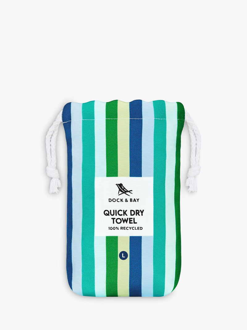 Dock & Bay quick dry beach towel Cool Lagoon - British product