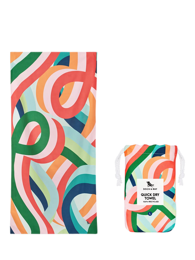 John Lewis Dock & Bay Quick Dry Beach Towel Fruit Loops 90 x 160 cm- Buy online at McGrocer