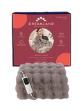 Dreamland Hygge Days Luxury Faux Fur Electric Throw, Mocha - McGrocer