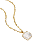 Daisy London mother of pearl necklace gold 45.7cm (British brand)