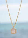 Daisy London mother of pearl necklace gold 45.7cm (British brand)