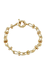 John Lewis Daisy London Daisy x Polly Newman Knot Chain Bracelet, Gold 175mm- Buy online at McGrocer