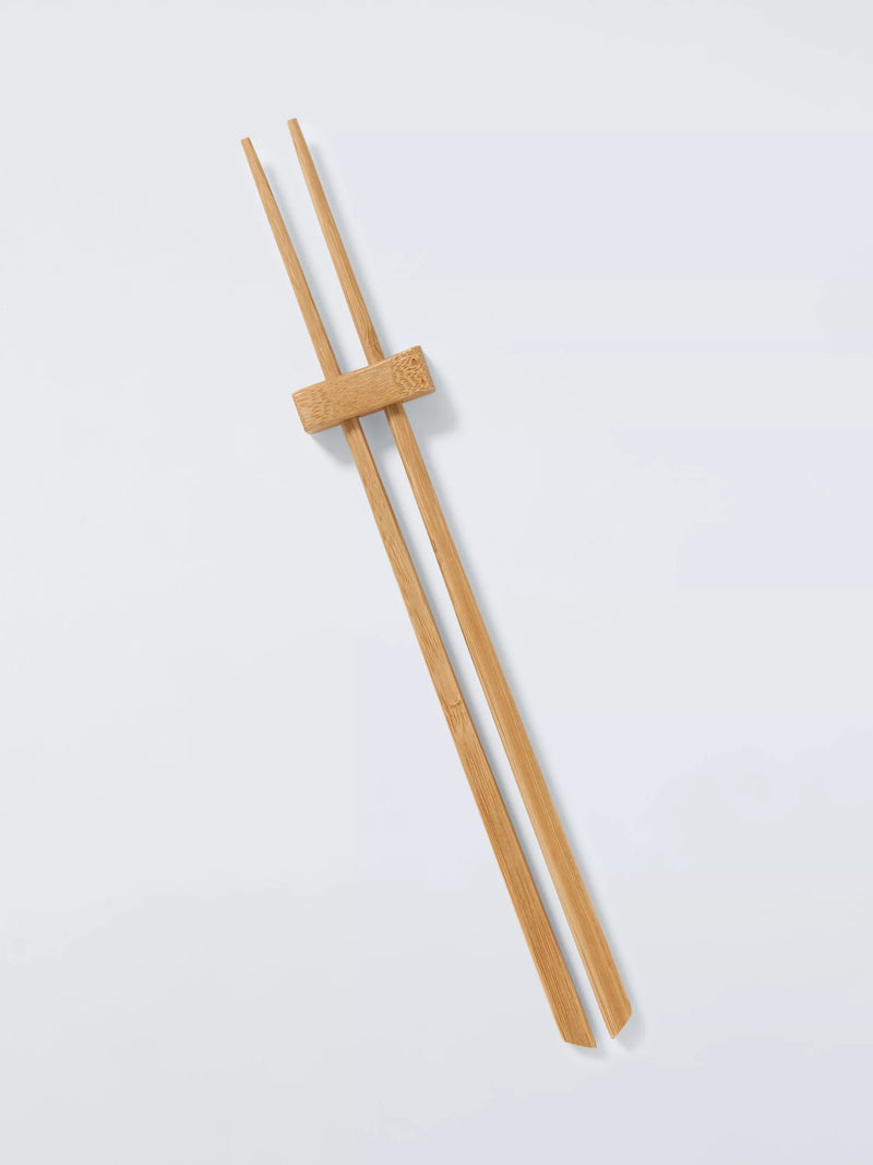 John Lewis bamboo chopstick set with rest FSC-certified, UK version