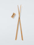 John Lewis bamboo chopstick set with rest FSC-certified, UK version