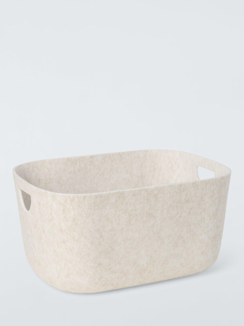 John Lewis felt storage box Ecru Medium, UK version