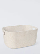 John Lewis John Lewis Felt Storage Box Ecru Medium Bathroom Storage Box- Buy online at McGrocer