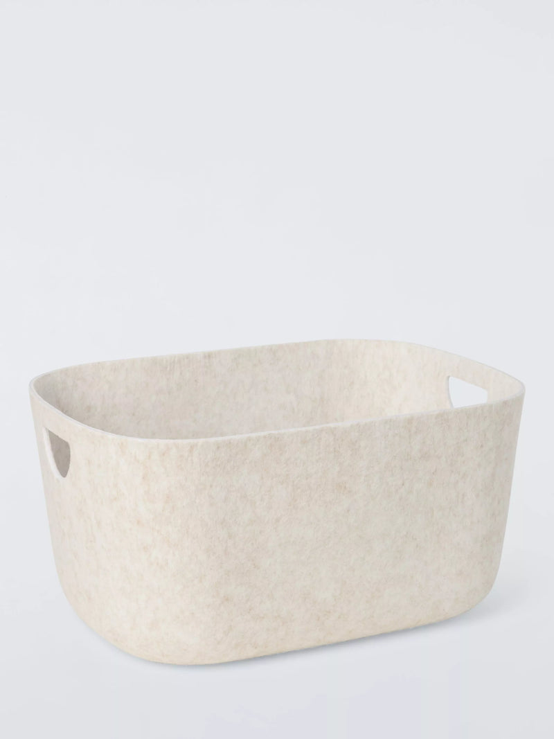 John Lewis felt storage box Ecru Medium, UK version