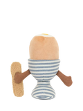 Textured Egg and Toast Soldier Soft Toy with Cotton Egg Cup