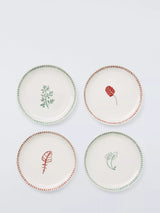 John Lewis John Lewis X Deliciously Ella Stoneware Small Plates Set of 4 15cm- Buy online at McGrocer