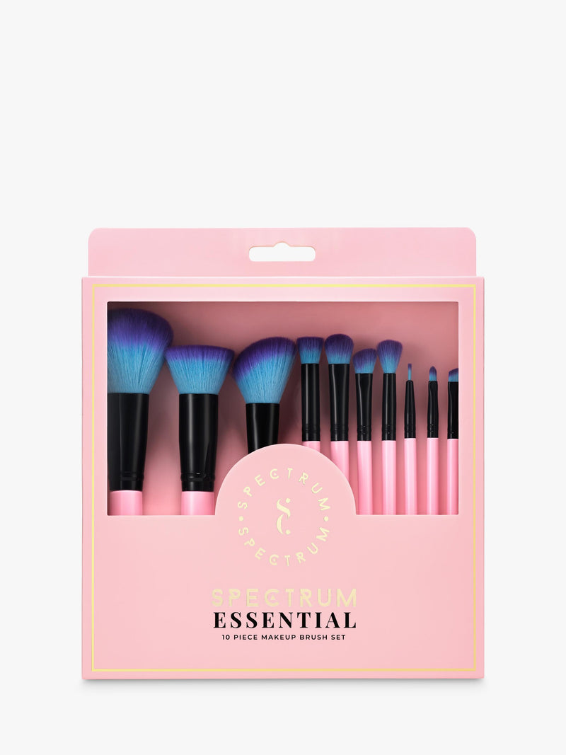 Spectrum Essential 10-piece makeup brush set, imported from the UK