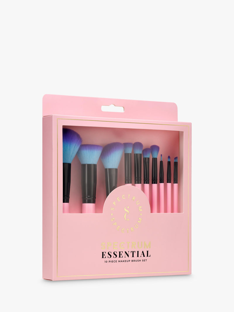 Spectrum Essential 10-piece makeup brush set, imported from the UK