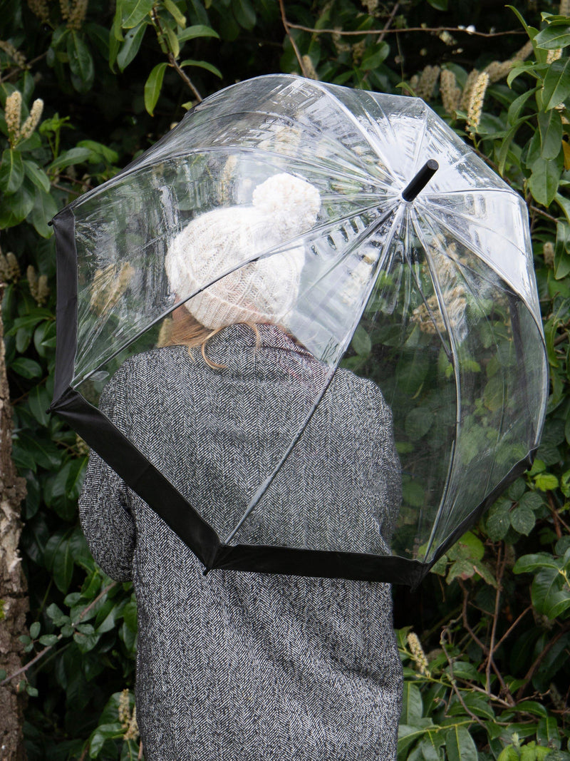 totes clear dome umbrella biodegradable PVC canopy - British product