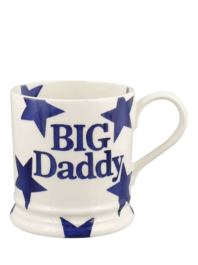 Emma Bridgewater Blue Star Big Daddy mug 470ml, imported from the UK