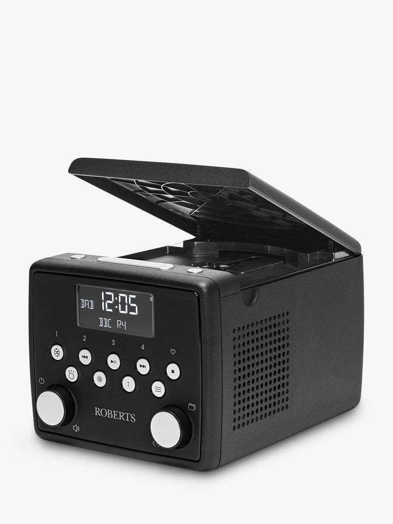 Roberts Sound49 Radiowecker schwarz, UK-Version