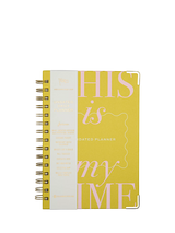 Hardback Wirebound Planner with Fill-in-Date Pages and Gold Finish, Multi-Design