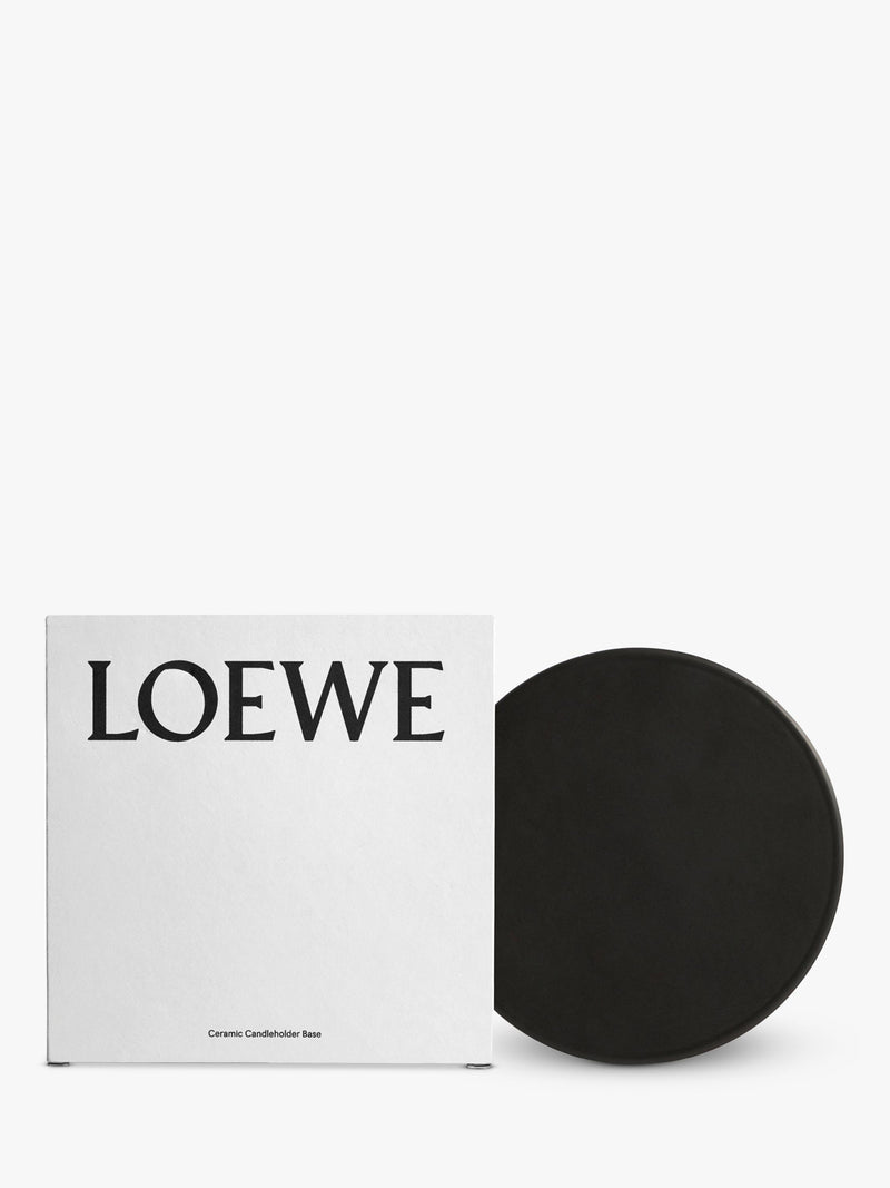 LOEWE ceramic base black glazed terracotta - British product