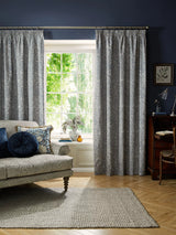 John Lewis William Morris At Home Original Willow Pair Blackout Lined Pencil Pleat Curtains, Indigo, 137cm Drop- Buy online at McGrocer