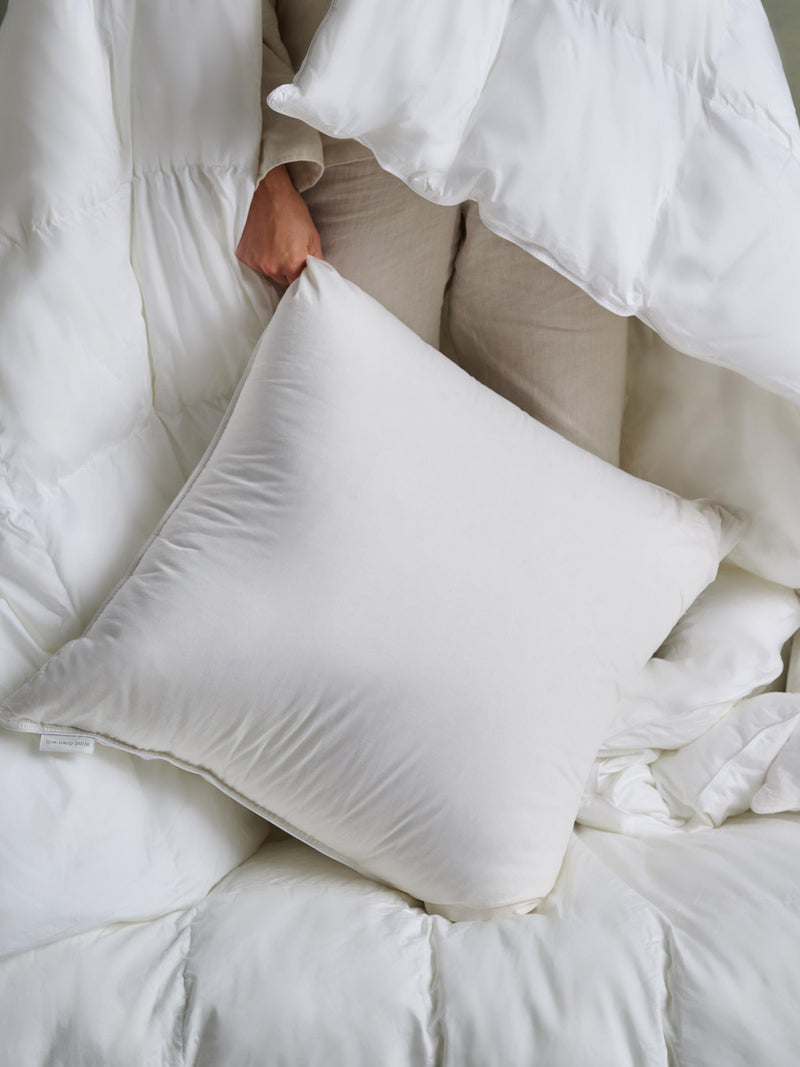 Bedfolk feather and down square pillow soft - British product