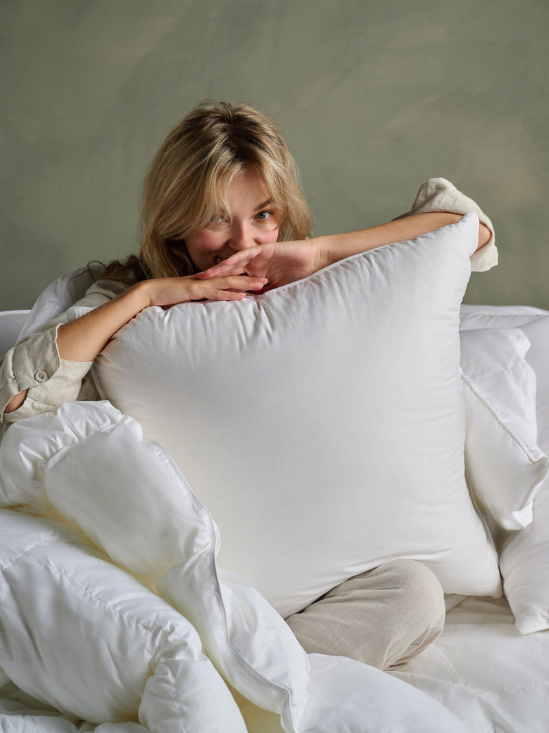 Bedfolk feather and down square pillow soft - British product