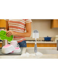Munchkin grey bristle baby bottle brush with teat brush and suction base, imported from the UK