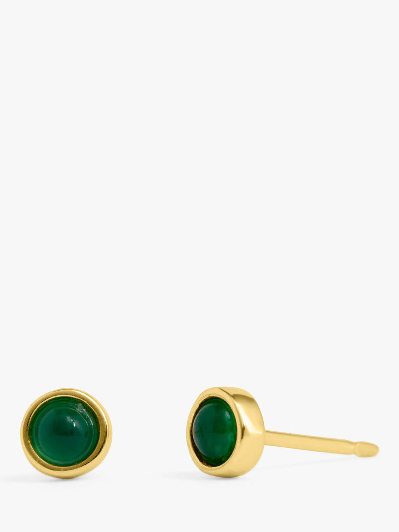 LARNAUTI gold plated onyx jewellery set - British product
