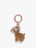 Soft Cuddly Deer Pull and Shake Toy for Car Seat and Stroller